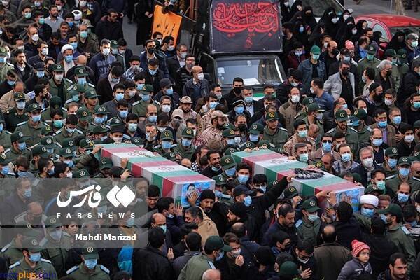 پیکر ۲ شهید مدافع حرم در تهران تشییع شد +عکس