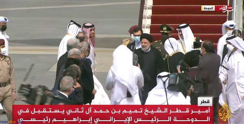 استقبال امیر قطر از رئیسی/عکس