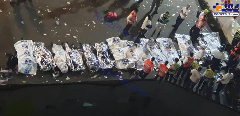 اجساد صهیونیست های کشته شده در حادثه سقوط پل +عکس