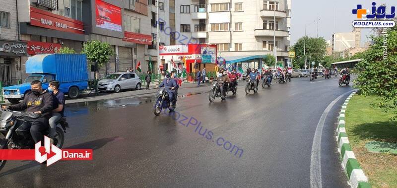 رژه موتوری خودجوش روز قدس در تهران/تصاویر