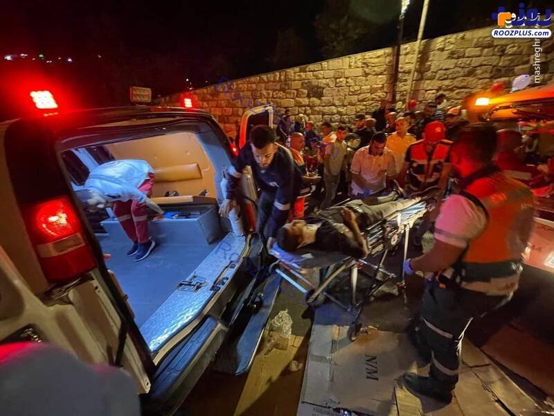 مجروحان فلسطینی درگیری‌های شب گذشته+عکس