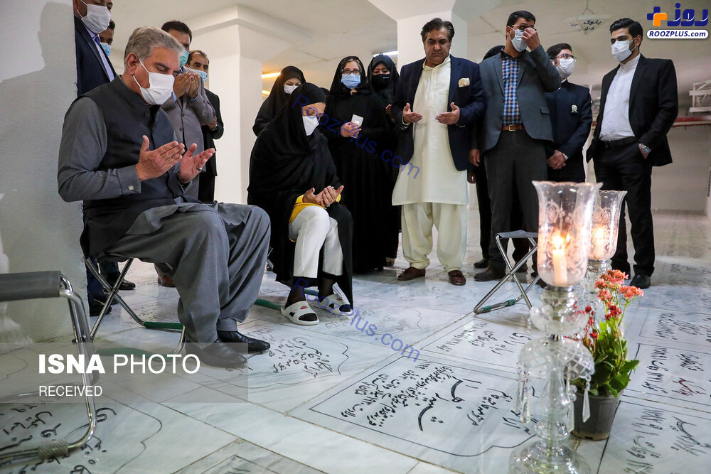 عکس/مزار مادربزرگ وزیر امور خارجه پاکستان در حرم مطهر رضوی
