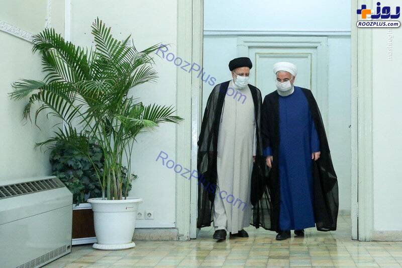 دیدار روحانی با رییس‌جمهور منتخب +عکس
