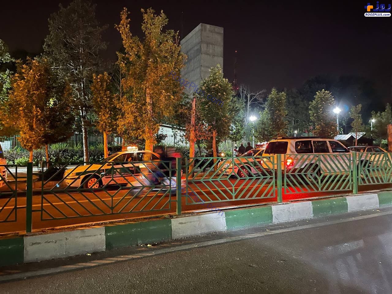 حضور پلیس و آتش‌نشانی در پارک ملت + عکس
