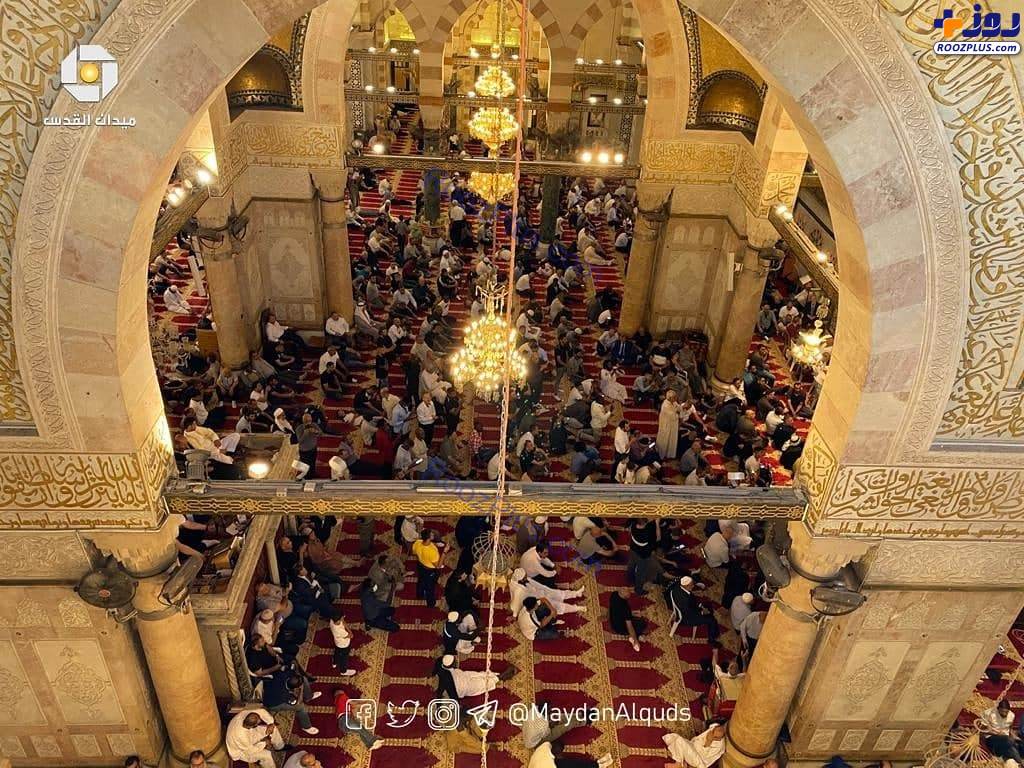 اقامه نماز عید قربان در صحن‌های مسجدالاقصی
