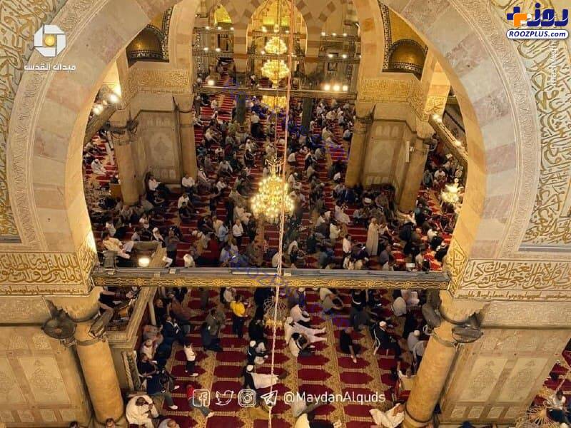 اقامه نماز عید قربان در مسجد الاقصی +عکس
