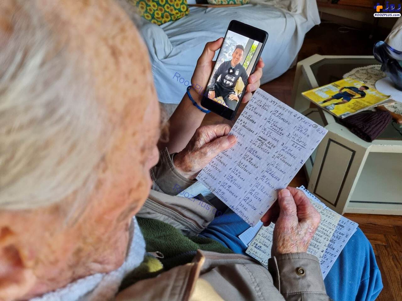 کار عجیب پیرمرد ۱۰۰ ساله هوادار لیونل مسی +عکس