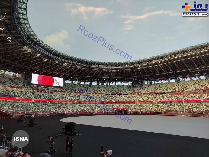 عکس/ ورزشگاه خالی از تماشاگر مراسم افتتاحیه المپیک