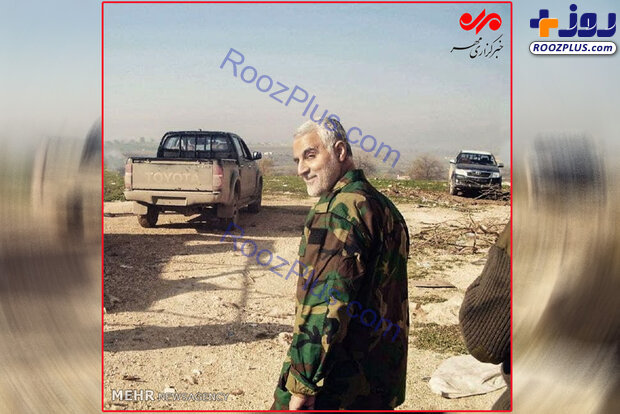 اولین حضور سردار سلیمانی با لباس نظامی در سوریه