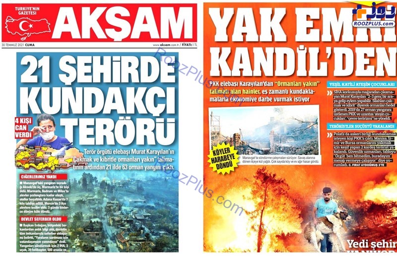 ترکیه در بحران بزرگترین آتش سوزی‌های تاریخ خود؛ عملیات تروریستی یا گرمای هوا؟
