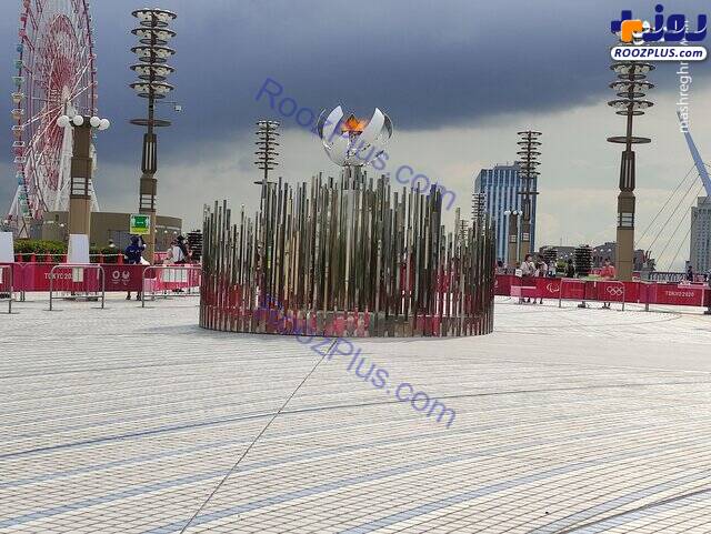مشعل المپیک توکیو را کجا بردند؟ + عکس