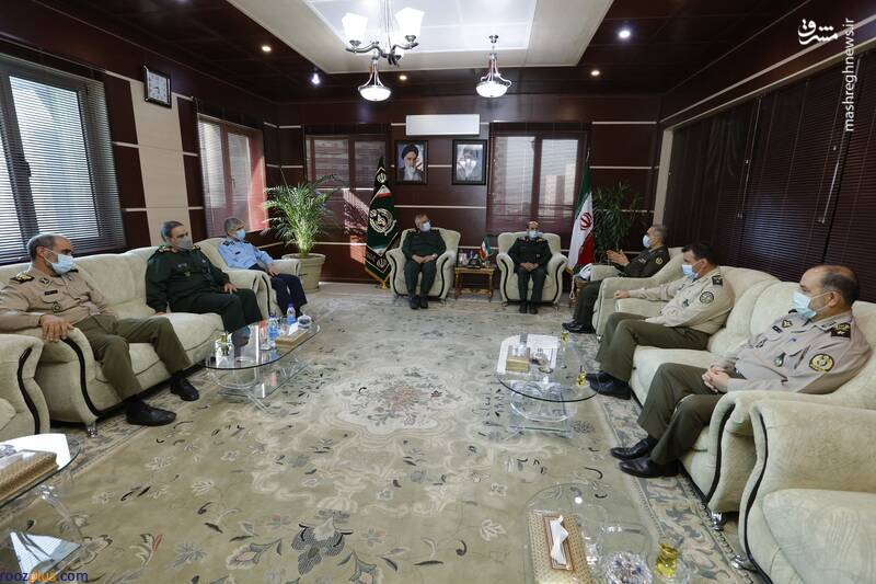 دیدار فرماندهان ارشد سپاه پاسداران با وزیر دفاع+عکس
