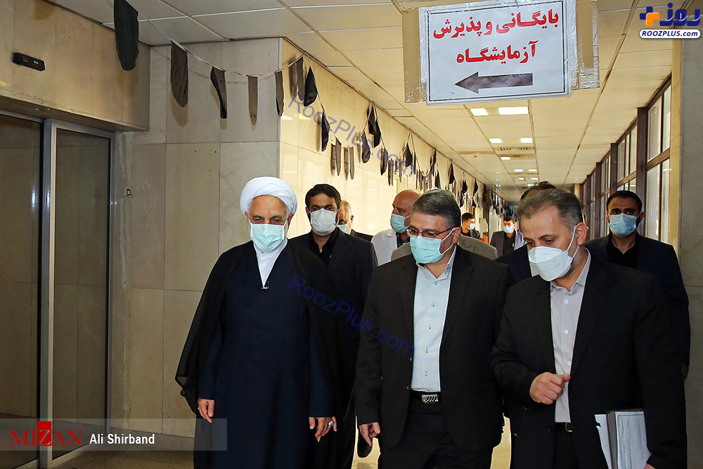 بازدید رئیس قوه قضاییه از پزشکی قانونی تهران +عکس
