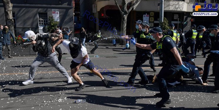 اعتراضات ضد محدودیت‌های کرونایی در استرالیا به خشونت کشیده شد