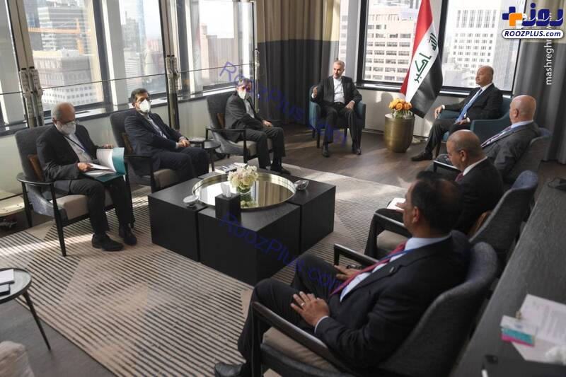 دیدار امیرعبداللهیان با رئیس جمهور عراق +عکس