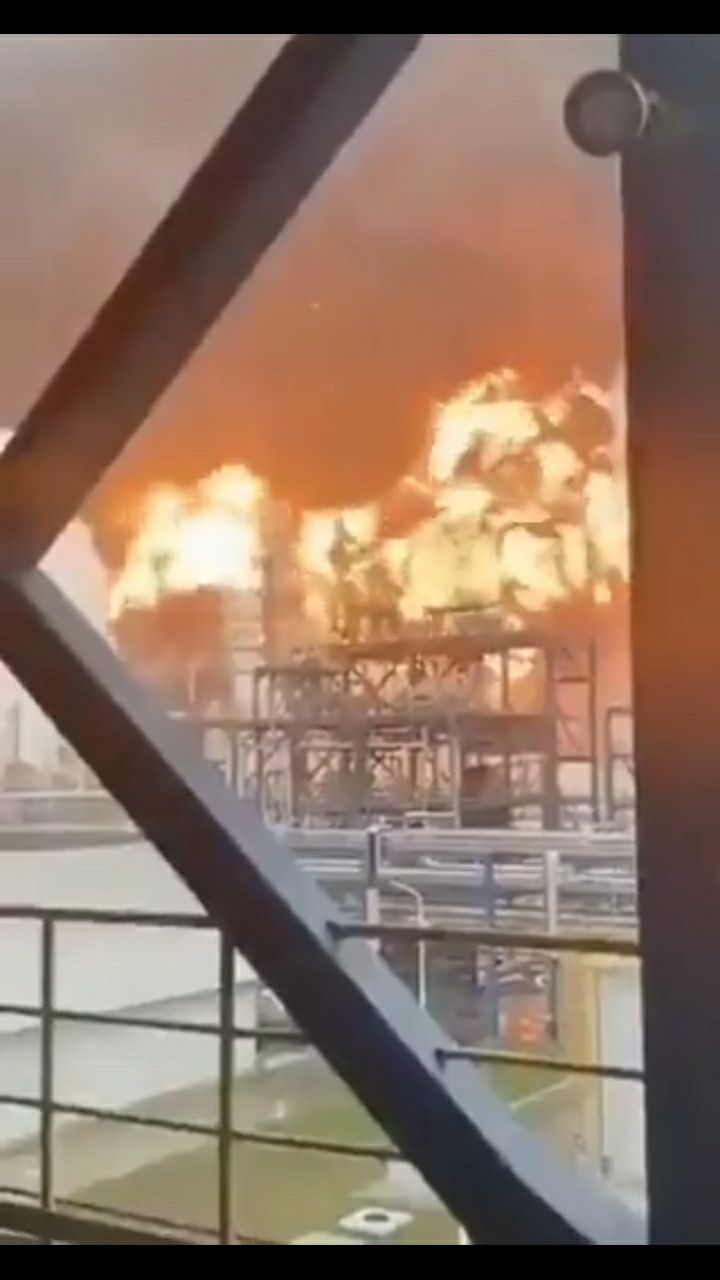 آتش‌سوزی گسترده در پالایشگاه نفت کویت