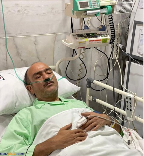 مهران غفوریان به دلیل سکته قلبی در بیمارستان بستری شد+عکس