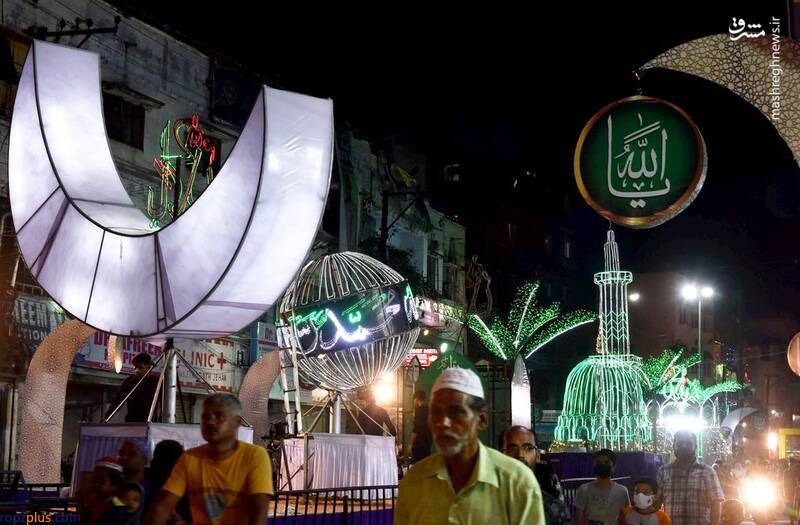 چراغانی خیابان‌های هند به مناسبت هفته وحدت/عکس