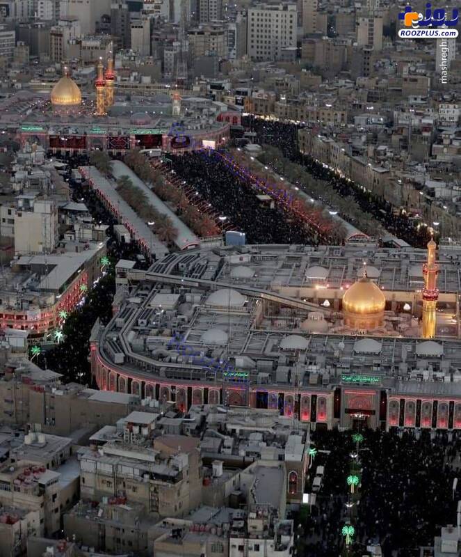 تصاویر هوایی از شور حسینی در اربعین