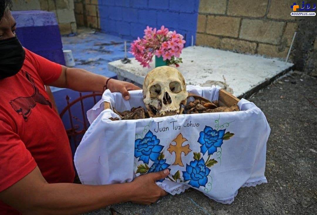 (+16)مراسم تمیز کردن استخوان های مردگان در مکزیک +عکس