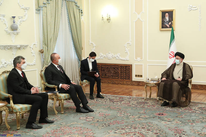 دیدار وزیر امور خارجه ترکیه با رئیسی/عکس