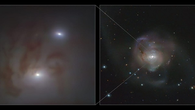 عکس/ کشف دو سیاهچاله پرجرم از دل یک کهکشان