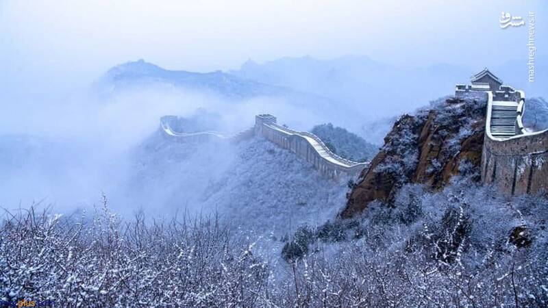 سفیدپوش شدن دیوار چین/تصاویر