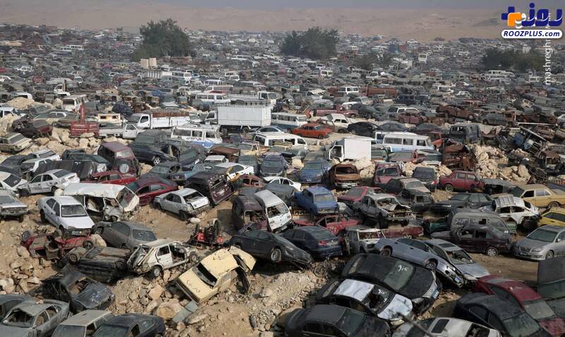 گورستان خودروهای اسقاطی در مصر +عکس