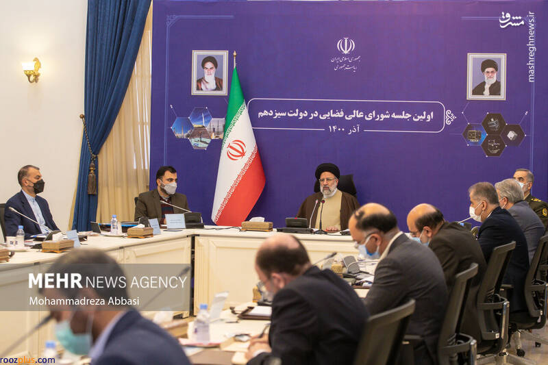 رئیسی در جلسه شورای عالی فضایی/عکس