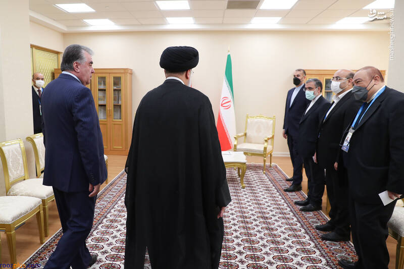 دیدار رئیس جمهور تاجیکستان با رئیسی/عکس