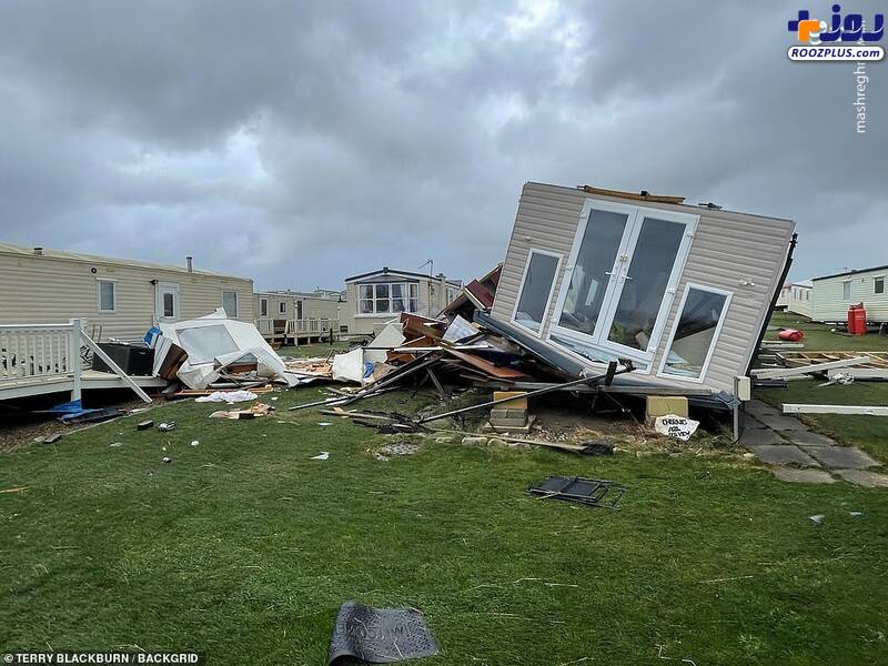 خسارات ناشی از طوفان شدید در انگلیس +عکس