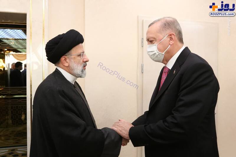 تصاویر اولین دیدار اردوغان با رئیسی