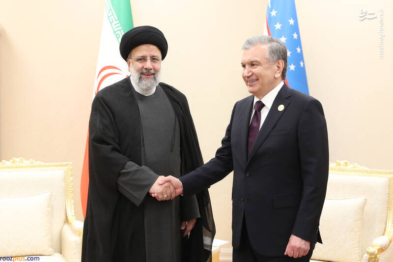 دیدار رئیس جمهور ازبکستان با رئیسی/عکس