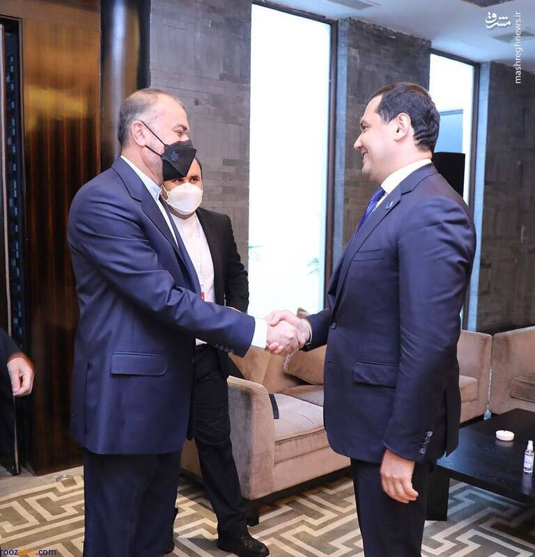 عکس/ دیدار امیرعبداللهیان با معاون نخست وزیر ازبکستان