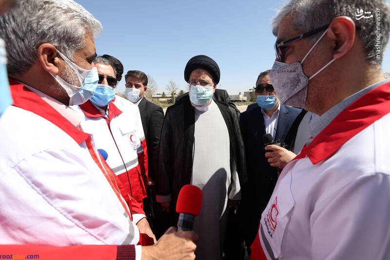 بازدید رئیسی از پایگاه امداد و نجات هلال احمر/ عکس