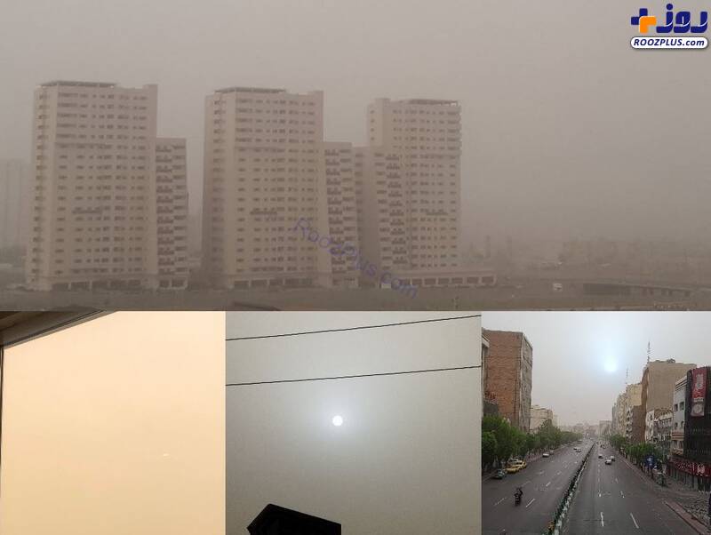 هوای تهران خاکی شد +عکس