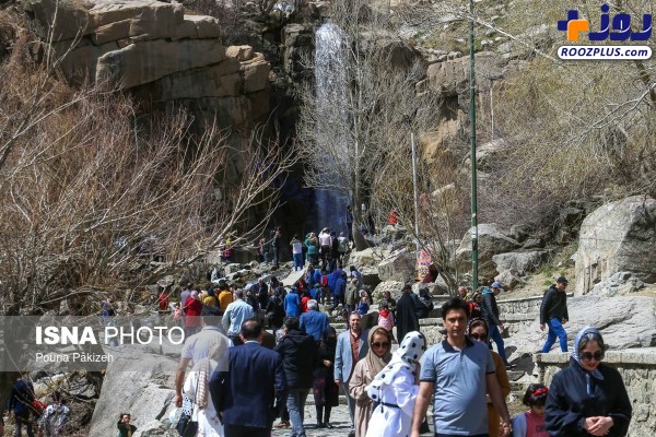 عکس/ گردشگران نوروزی در گنجنامه همدان