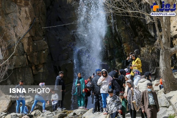 عکس/ گردشگران نوروزی در گنجنامه همدان