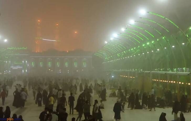 گرد و غبار شدید در بین الحرمین/ عکس