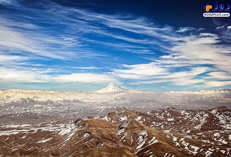 عکسی زیبا و دیدنی از کوه دماوند