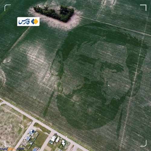 چهره مسی روی زمین کشاورزی +عکس