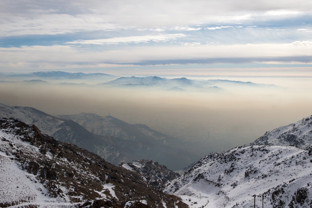 بارش خفیف برف در ارتفاعات تهران از عصر فردا/ افزایش آلودگی هوا در صورت عدم مهار آلاینده‌ها