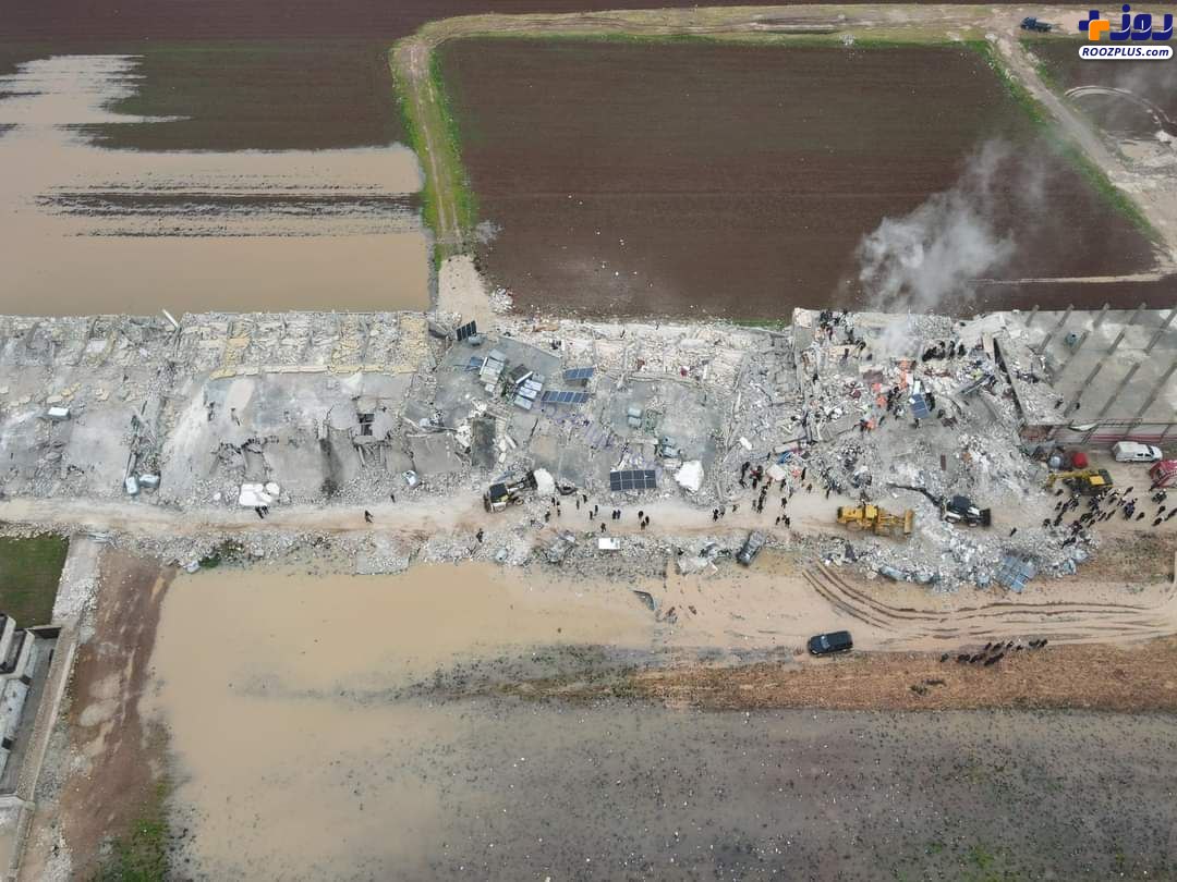 تصویری تکان دهنده از نابودی محله «کامل» در شمال ادلب در پی زلزله