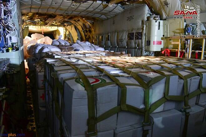 عکس/ ارسال محموله‌های امدادی ایران برای زلزله زدگان سوری