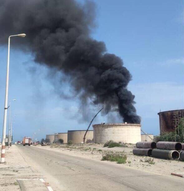 آتش‌سوزی مخزن سوخت در حیفا