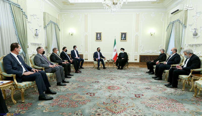 دیدار رئیس مجلس عراق با رئیسی/ عکس