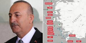 ترکیه حاکمیت بر ۱۴ جزیره دردریای اژه را مطرح کرد