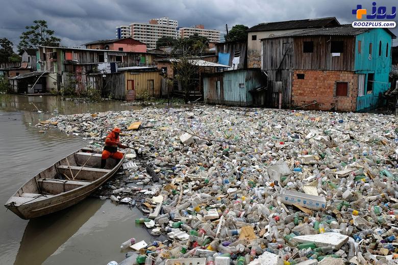 آلودگی عجیب رودخانه ها در برزیل +عکس