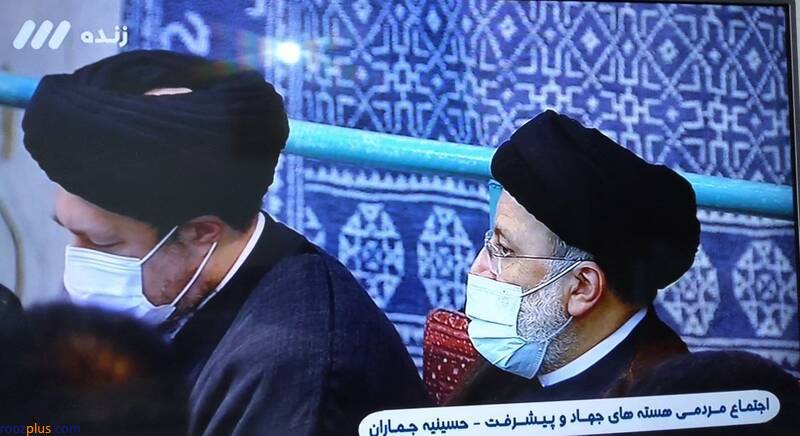 حضور رئیس‌جمهور در حسینیه جماران/ عکس