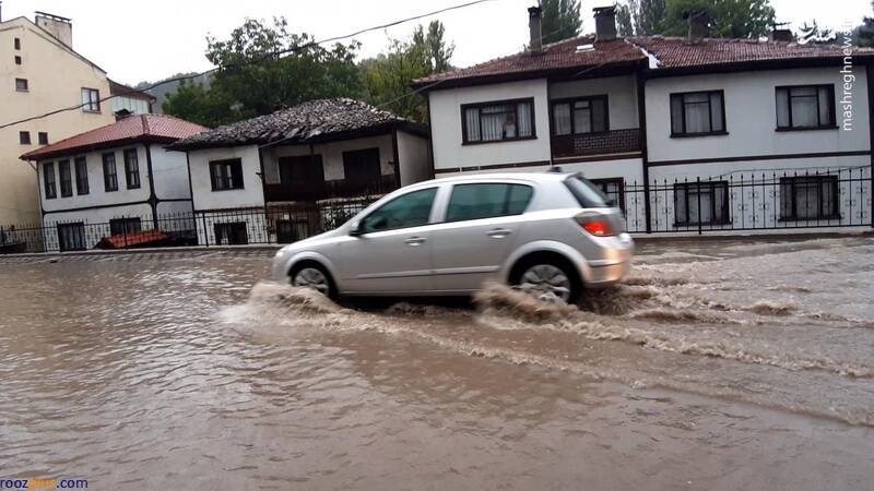 عکس/ بارش شدید باران در نقاط مختلف ترکیه